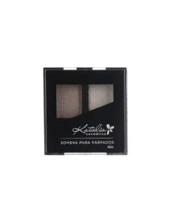 Sombra De Ojos Compacta Katalia Duo 2 Marron Medio y Claro X 24 Gr