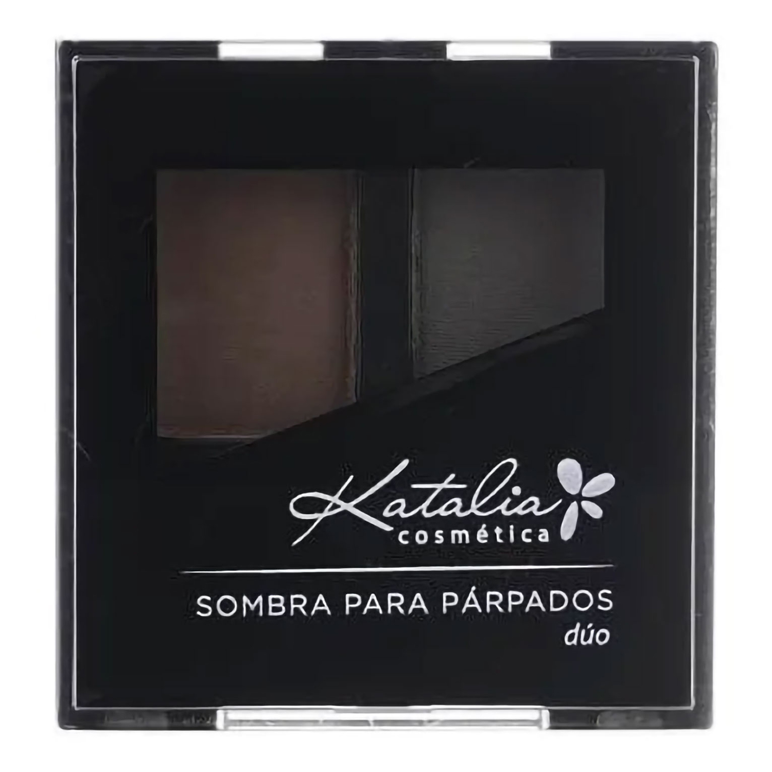 Sombra De Ojos Compacta Katalia Duo 5 Marron Medio y Oscuro X 24 Gr