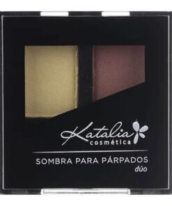 Sombra De Ojos Compacta Katalia Duo 13 Oro y Ciruela X 24 Gr