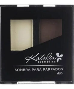 Sombra De Ojos Compacta Katalia Duo 16 Marron y Natural Mate X 24 Gr