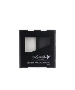 Sombra De Ojos Compacta Katalia Duo 21 Blanco Y Negro Mate X 24 Gr