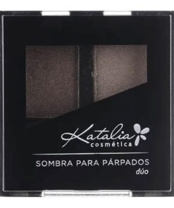 Sombra De Ojos Compacta Katalia Duo 28 Beige y Marron Mate X 24 Gr