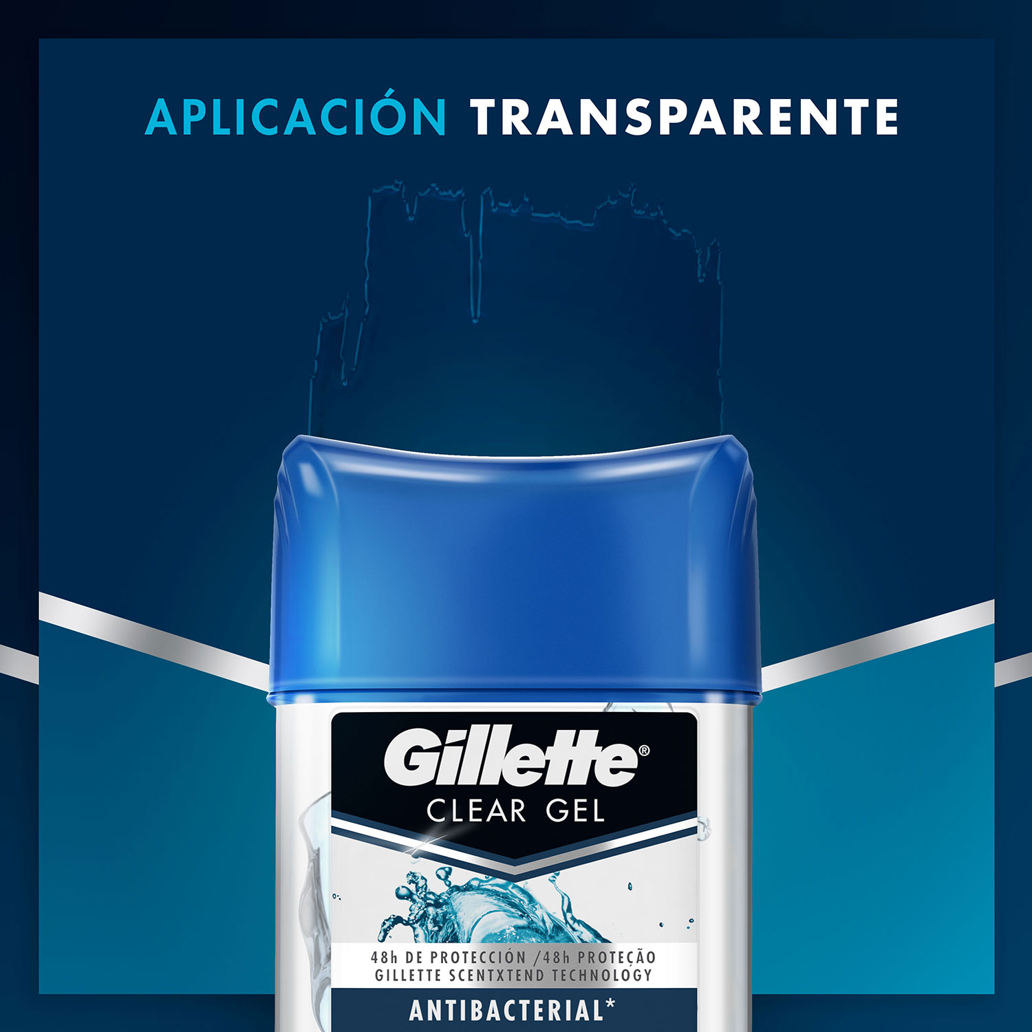 Antitranspirante Gillette Clear Gel Antibacterial X 82 Gr - Imagen 4