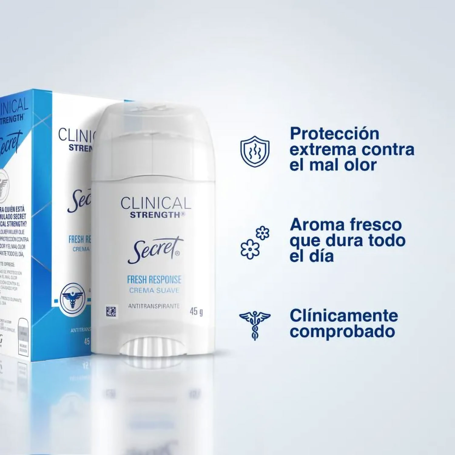 Antitranspirante Secret Clinical Fresh Response X 45 Gr - Imagen 4