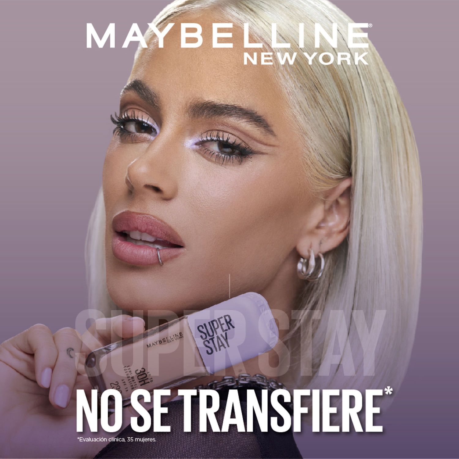Base de maquilaje Líquida Maybelline Super Stay Lumi-Matte 250 FPS 16 X 35 Ml - Imagen 9