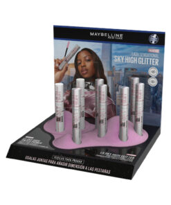 Exhibidor Mascara de Pestañas Maybelline Sky High Glitter X 6 U