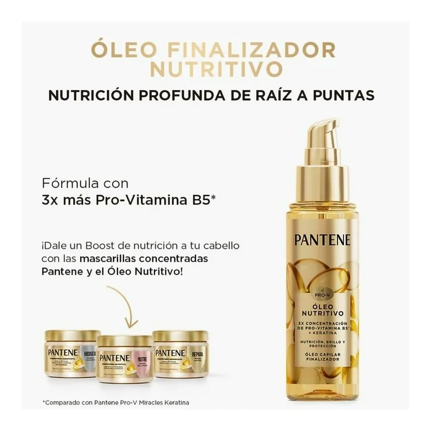 Oleo Nutritivo Pantene Pro Vitaminas X 95 Ml - Imagen 3