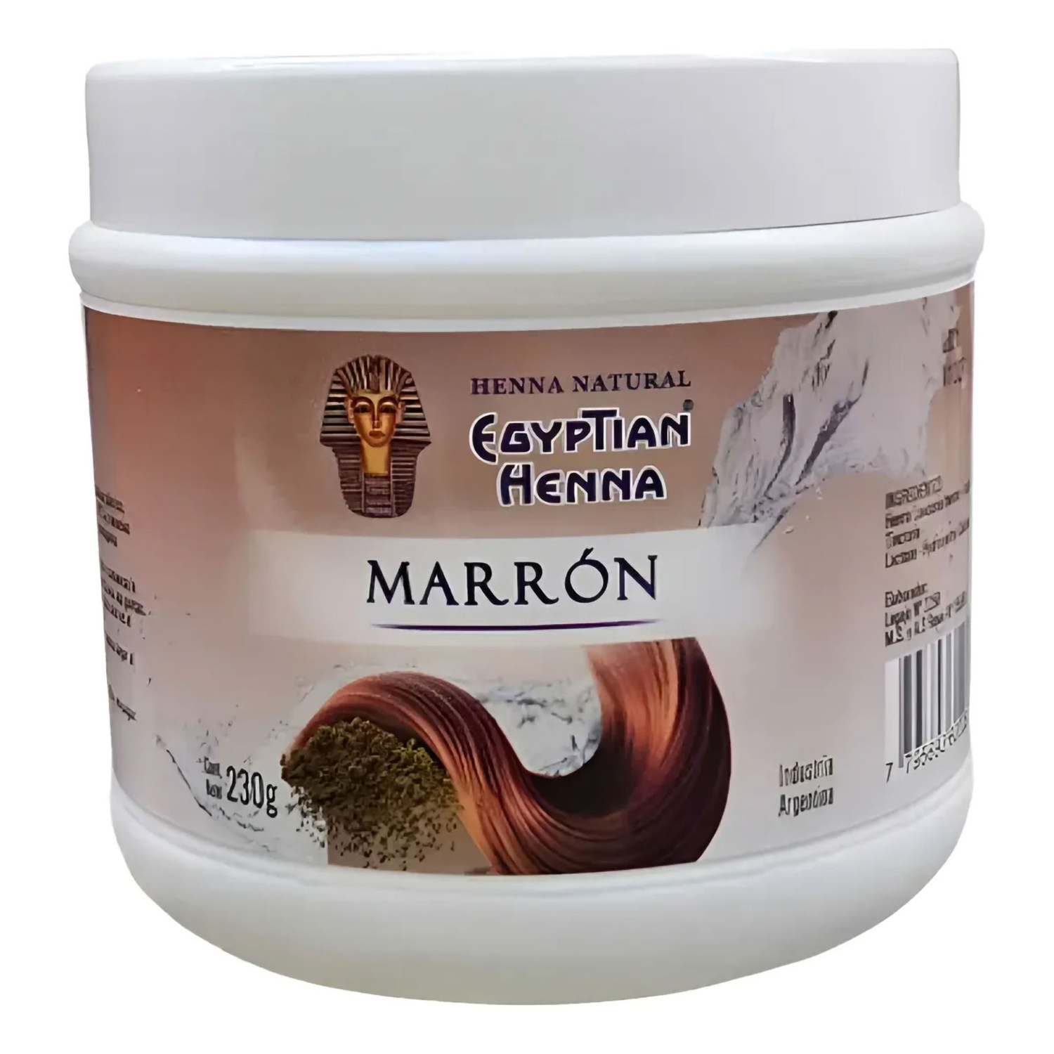 Tintura Natural en polvo Egyptian Henna Marrón X 230 Gr