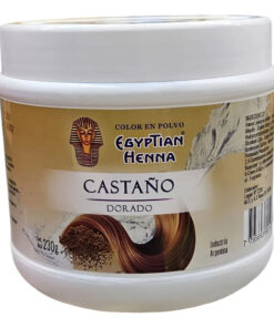 Tintura Natural en polvo Egyptian Henna  Castaño Dorado X 230 Gr