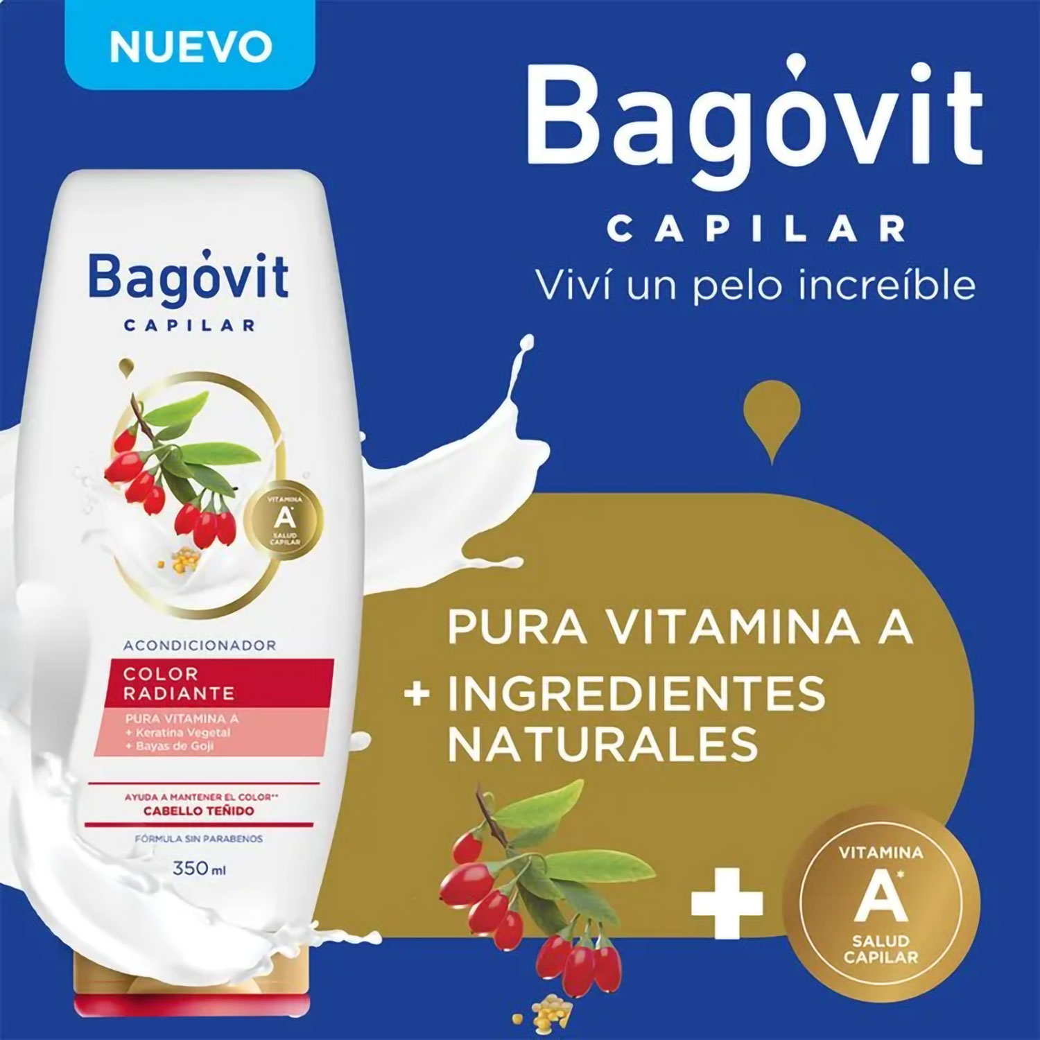 Acondicionador Bagovit Color Radiante X 350 Ml - Imagen 3