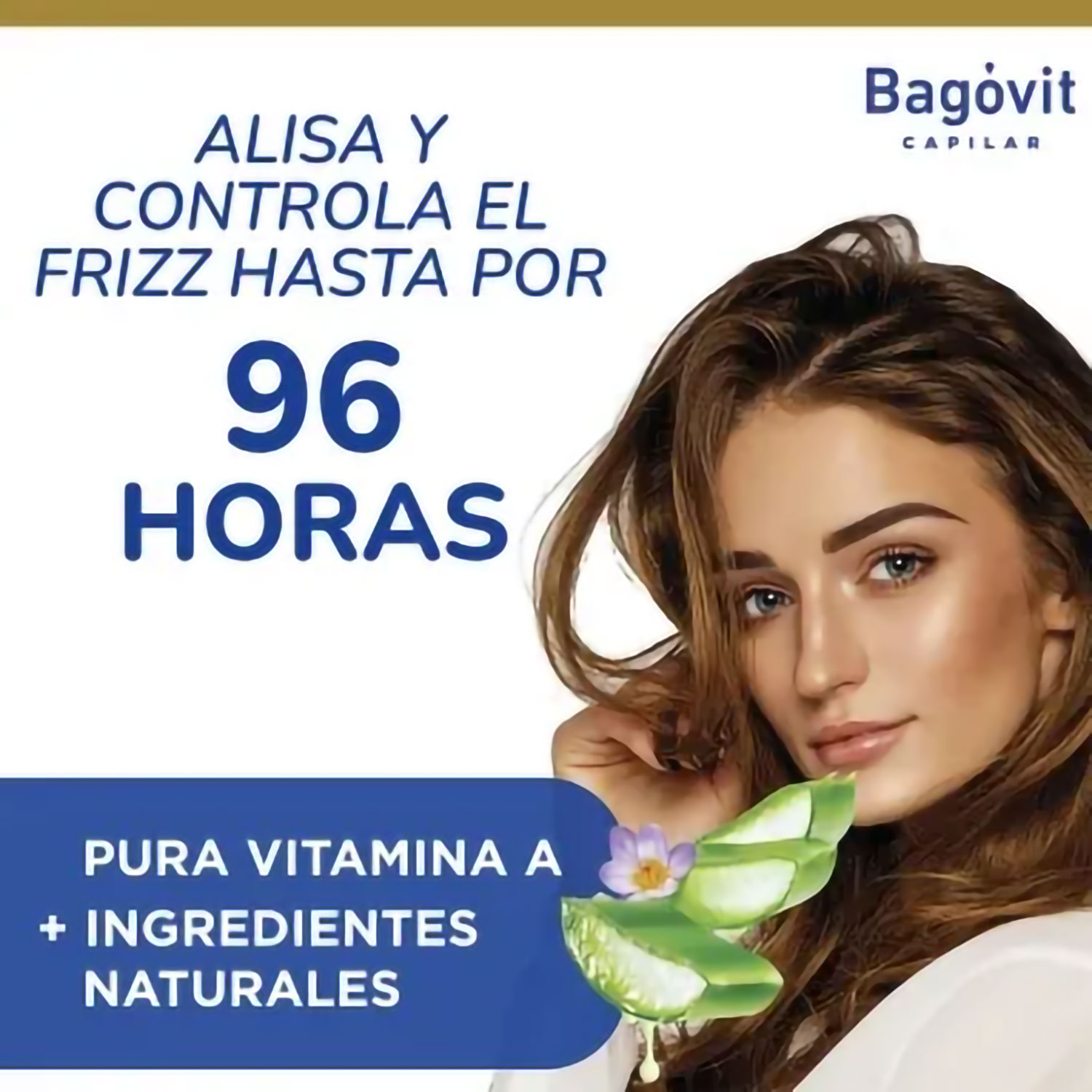 Acondicionador Bagovit Plasma Vegetal Pelo Largo y Sin Frizz X 350 Ml - Imagen 3