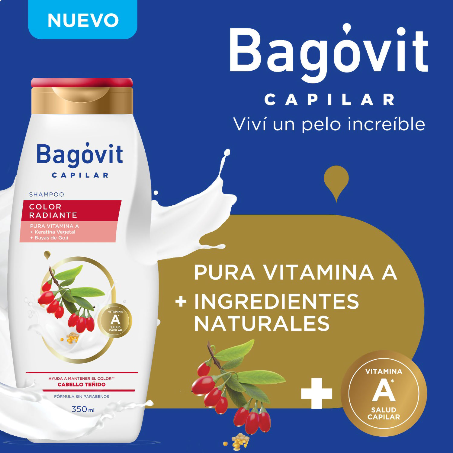 Shampoo Bagovit Color Radiante X 350 Ml - Imagen 4