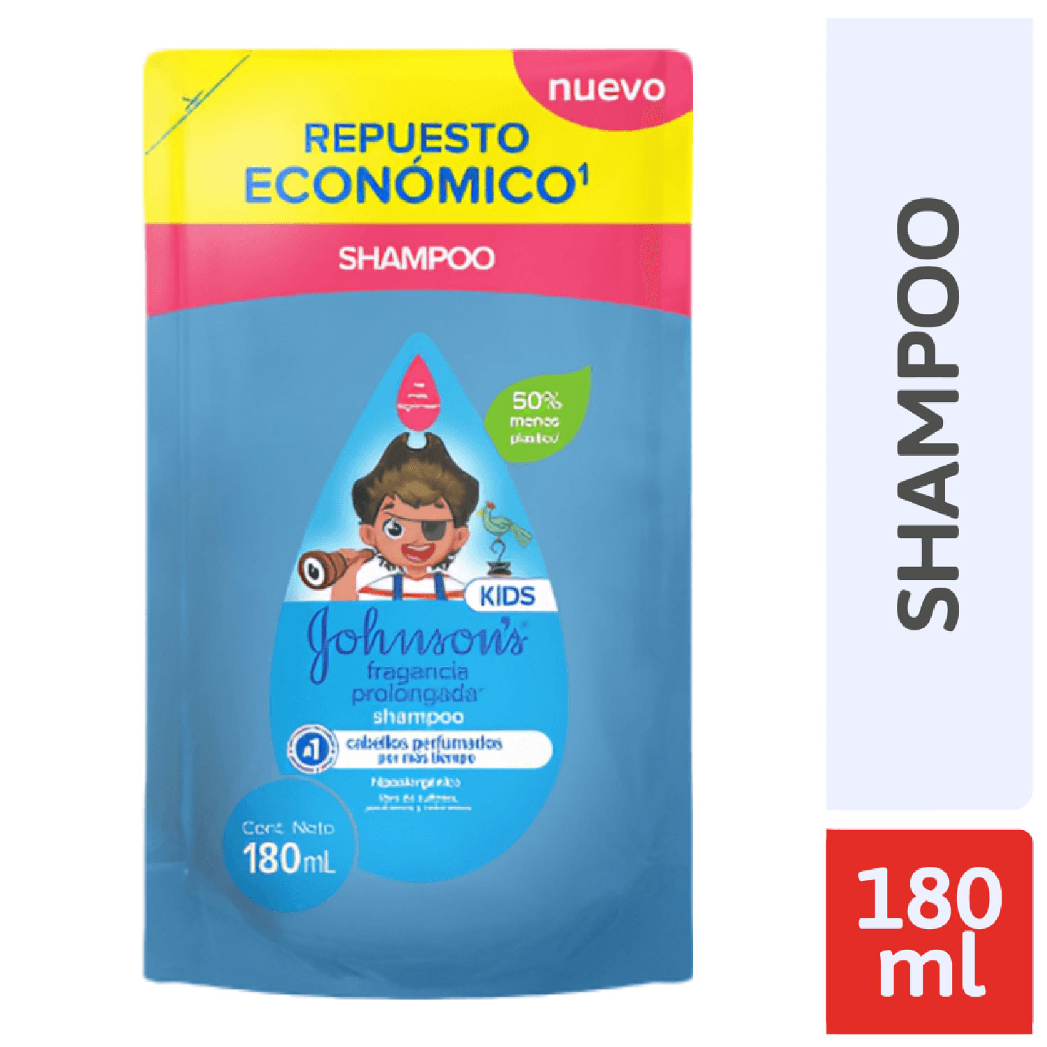 Shampoo Repuesto Johnson Kids Fragancia Prolongada X 180 Ml - Imagen 2