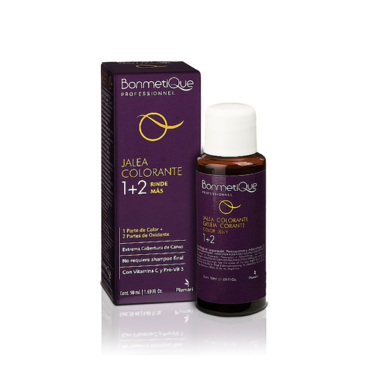 Jalea Colorante Bonmetique 1+2 5.60 Rojo Intenso X 50 Gr