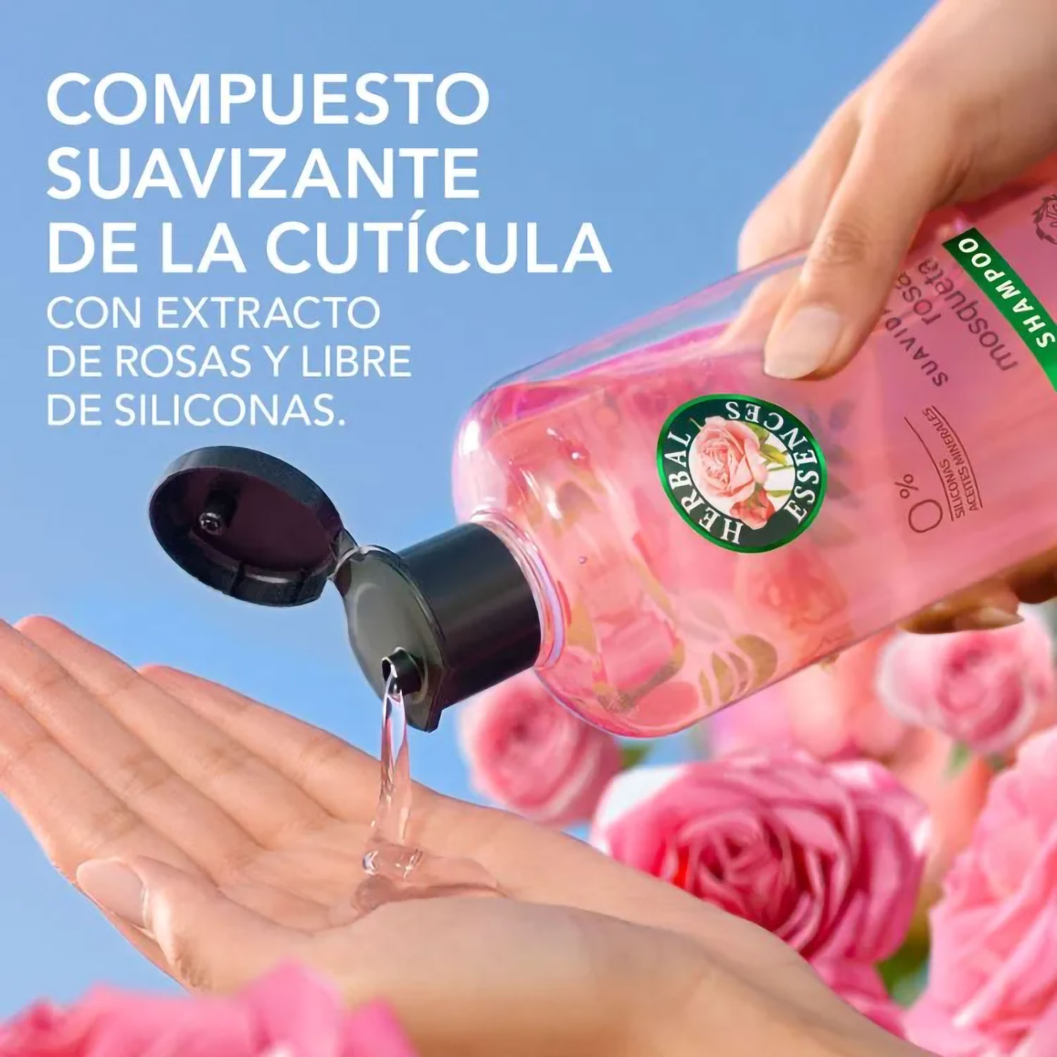 Shampoo Herbal Essences Rosa Mosqueta X 240 Ml - Imagen 5