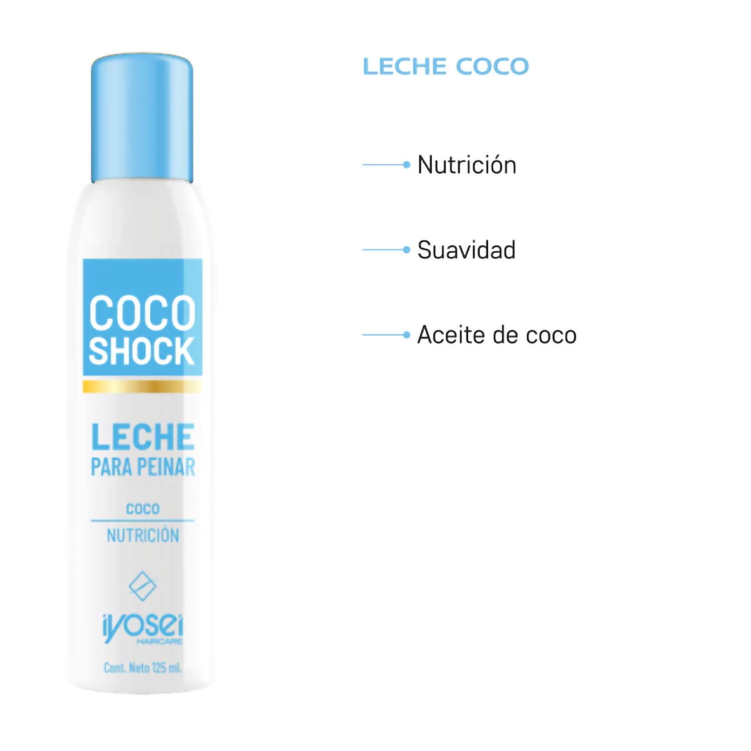 Leche para Peinar Iyosei Shock Coco X 125 Ml - Imagen 2