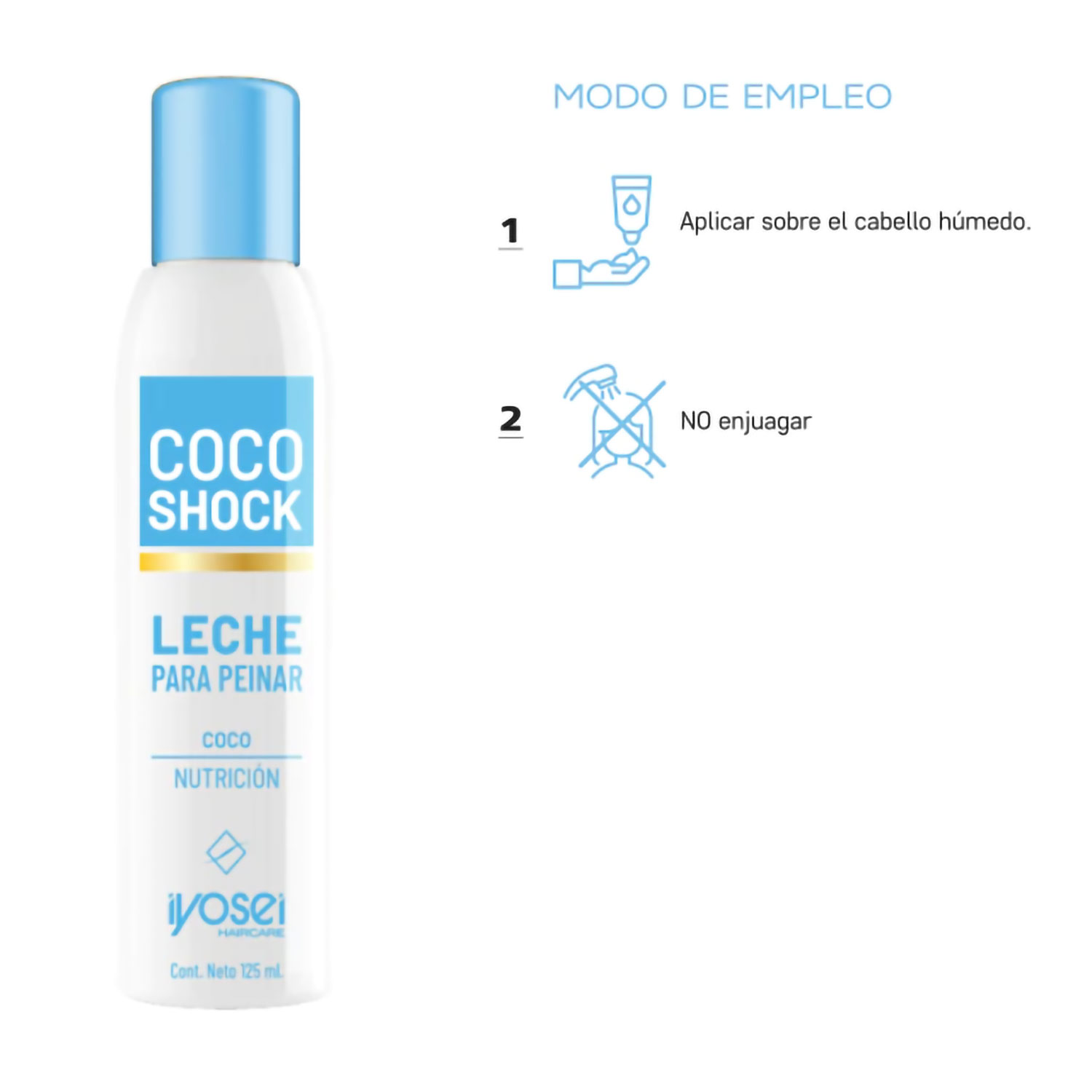 Leche para Peinar Iyosei Shock Coco X 125 Ml - Imagen 3