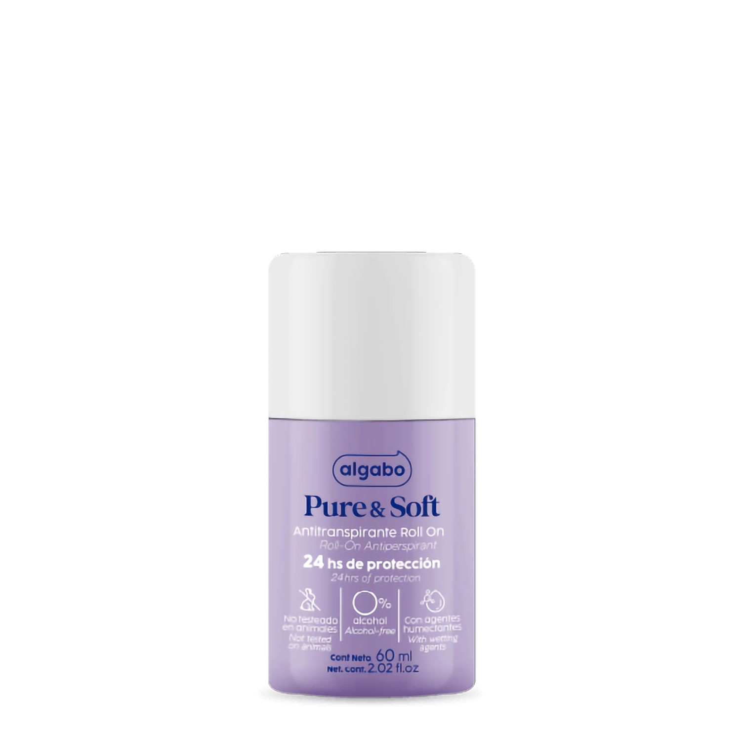 Roll on Antitranspirante Algabo Pure & Soft X 60 Ml
