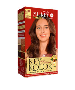 Kit Tintura Capilar Silkey Key Kolor 6,31 Rubio Oscuro Dorado Ceniza Marron X 1 U