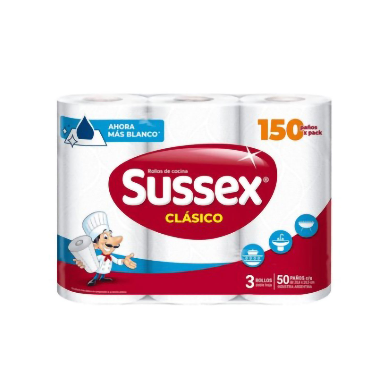 Rollos de Cocina Sussex Clasico X 3 U