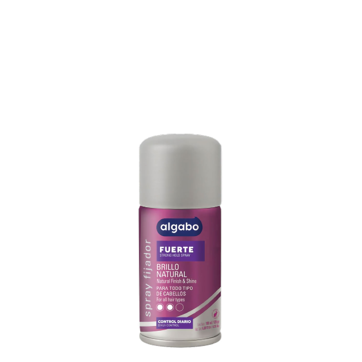 Spray Fijador Algabo Brillo Natural Fuerte X 180 Ml