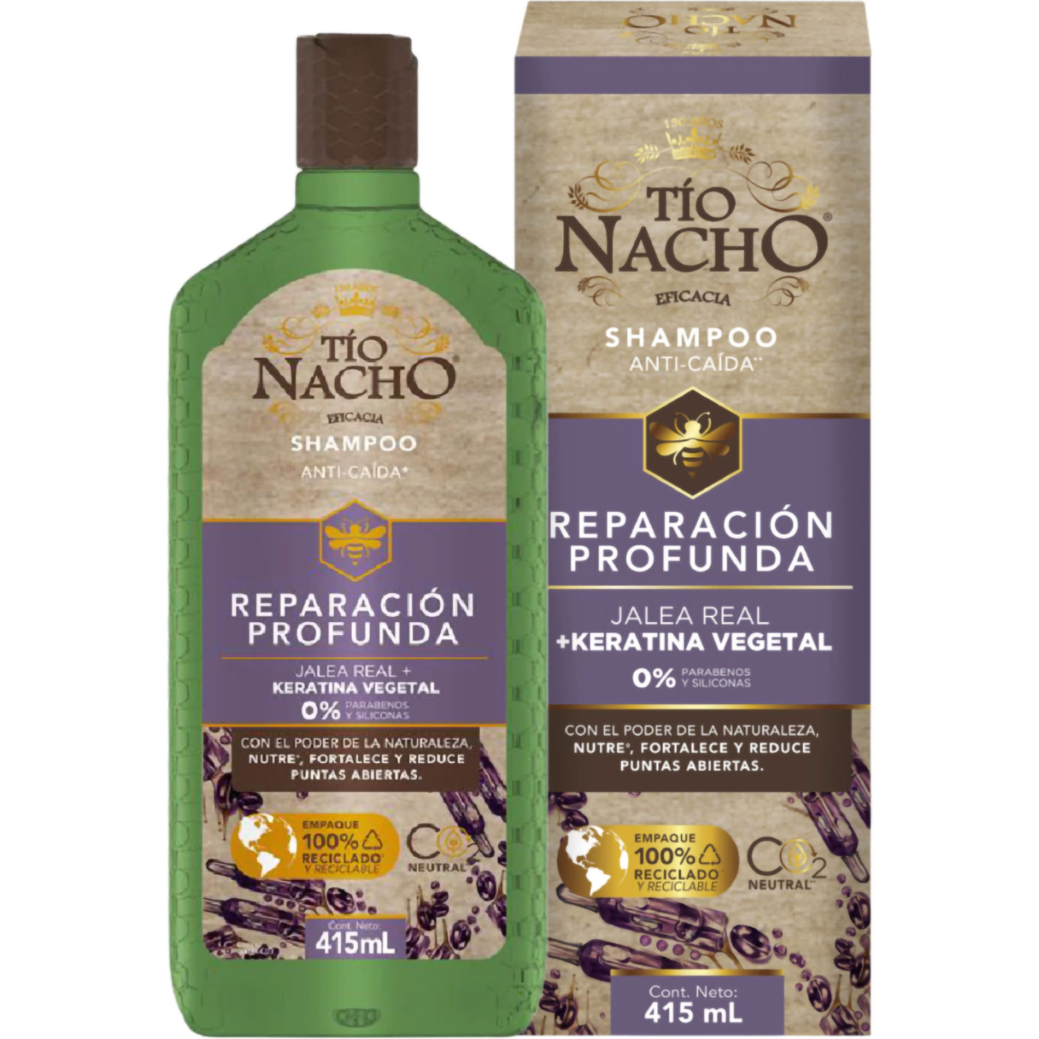 Shampoo Tio Nacho Anti Caida Keratina X 415 Ml