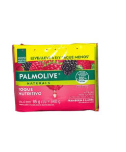 Jabones de Tocador Palmolive Naturals Frambuesa y Mora X 4 U